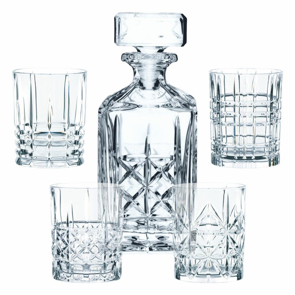 Nachtmann Whiskyglas Highland Whiskyset 5-tlg., 5-tlg., Kristallglas