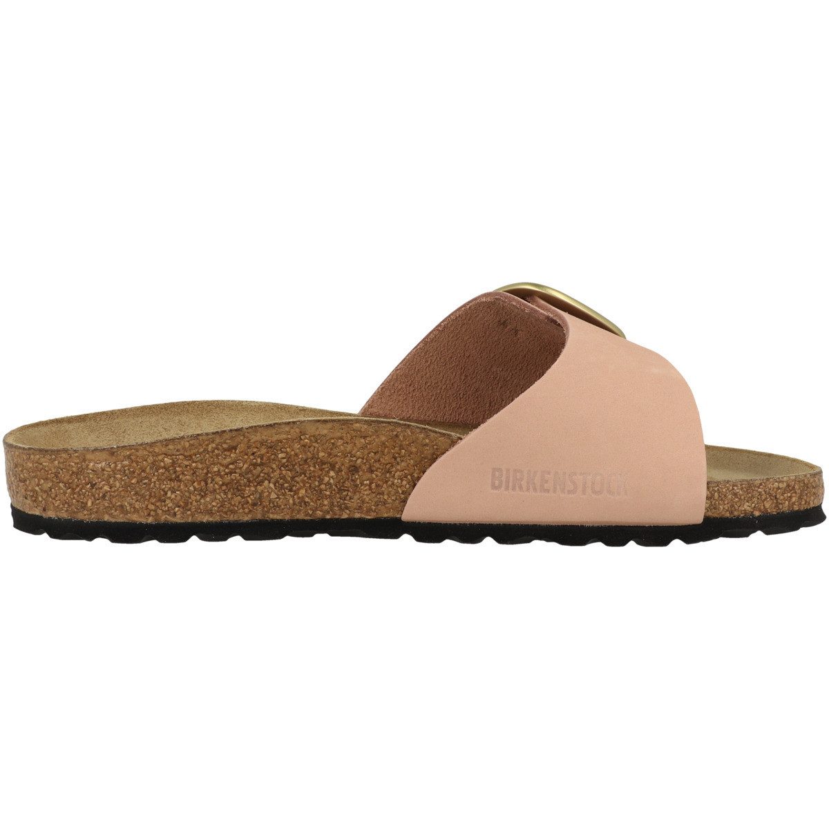 Birkenstock Madrid Big Buckle Nubukleder schmal Damen Pantolette Hausschuhe, Sandaletten, Mules, Pantoffeln, Slipper