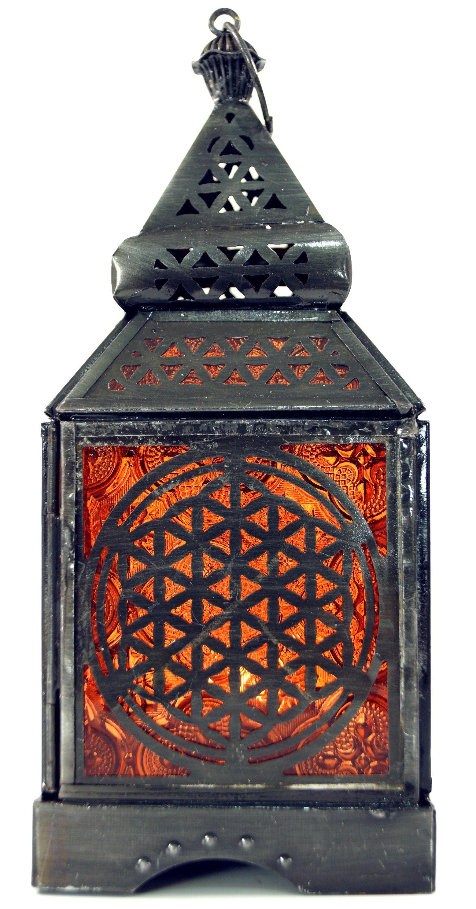 Guru-Shop Laterne Orientalische Metall/Glas Laterne in..