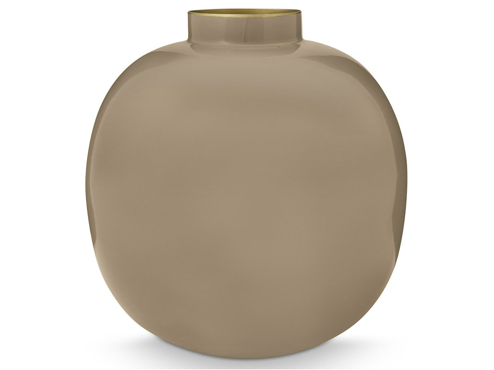 PiP Studio Dekovase Vase Metall Khaki 23cm (Vasen)