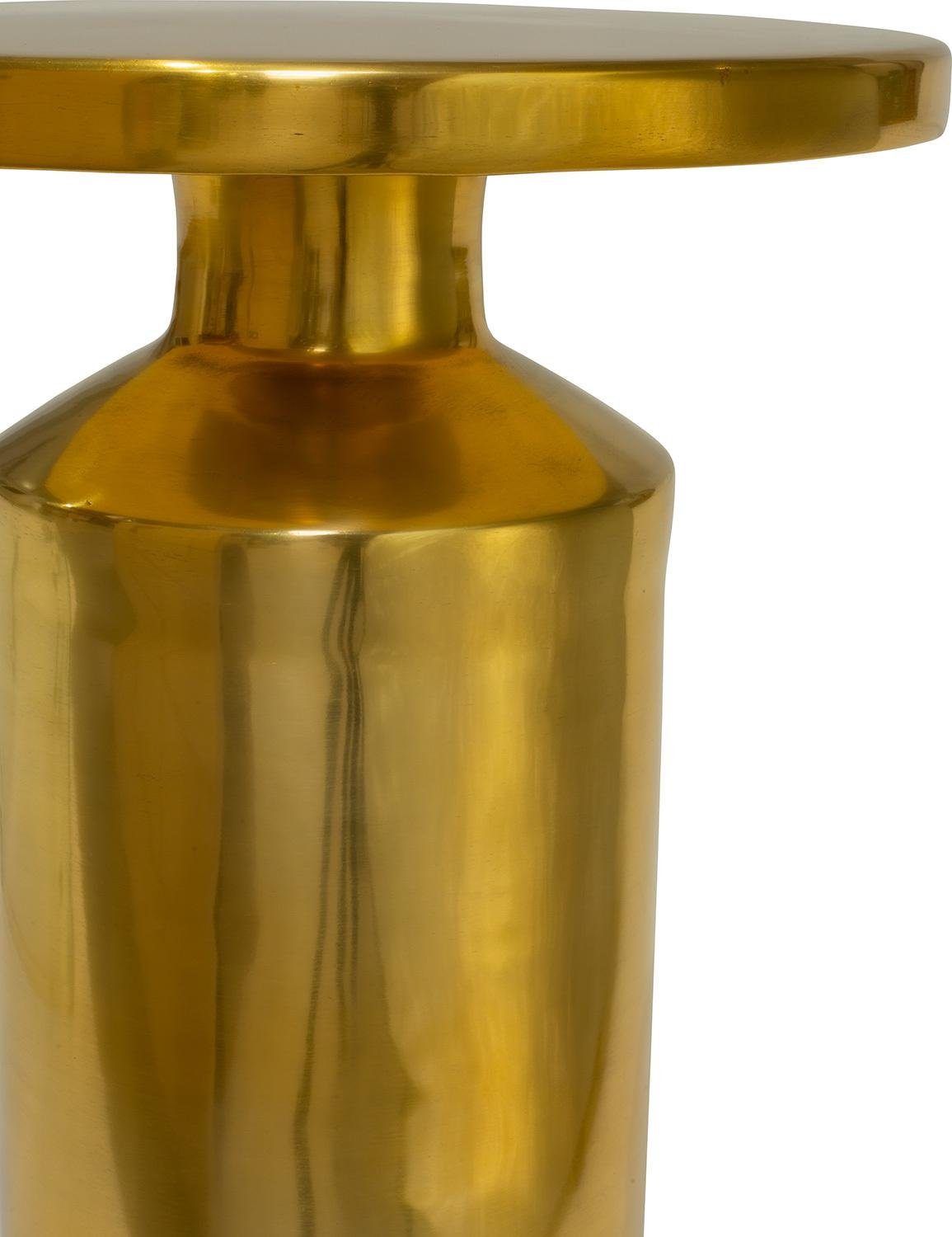Beistelltisch Peso Höhe Gold Couchtisch ami 36 Aluminium, fleur cm, Ø