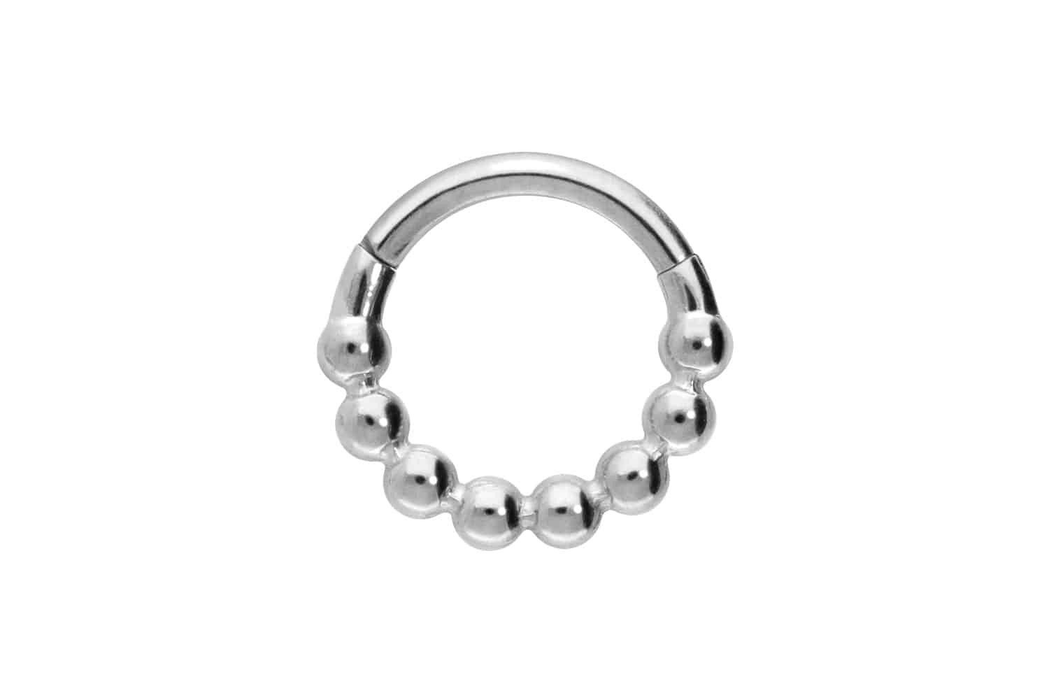 Piercing-Set Titan Segmentring Clicker KUGELN