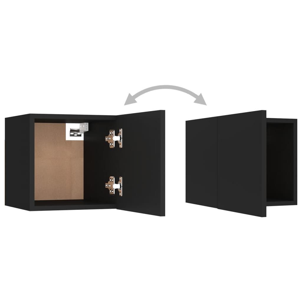 Fernseher Schwarz für TV-Wandschrank TV-Konsole cm TV-Schrank vidaXL 30,5x30x30