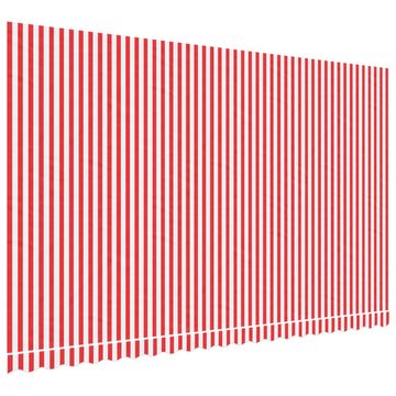vidaXL Markise Markisenbespannung Rot und Weiß Gestreift 5x3 m (1-St)