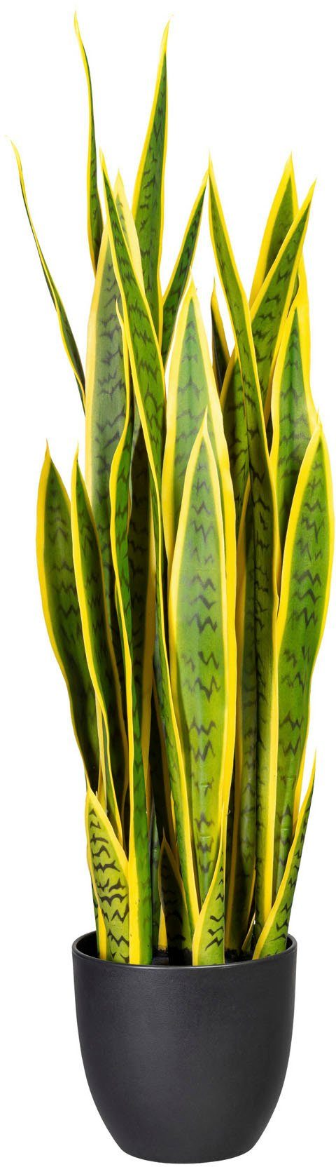 Creativ green, cm Sanseveria Zimmerpflanze 90 Höhe Künstliche Sanseveria,