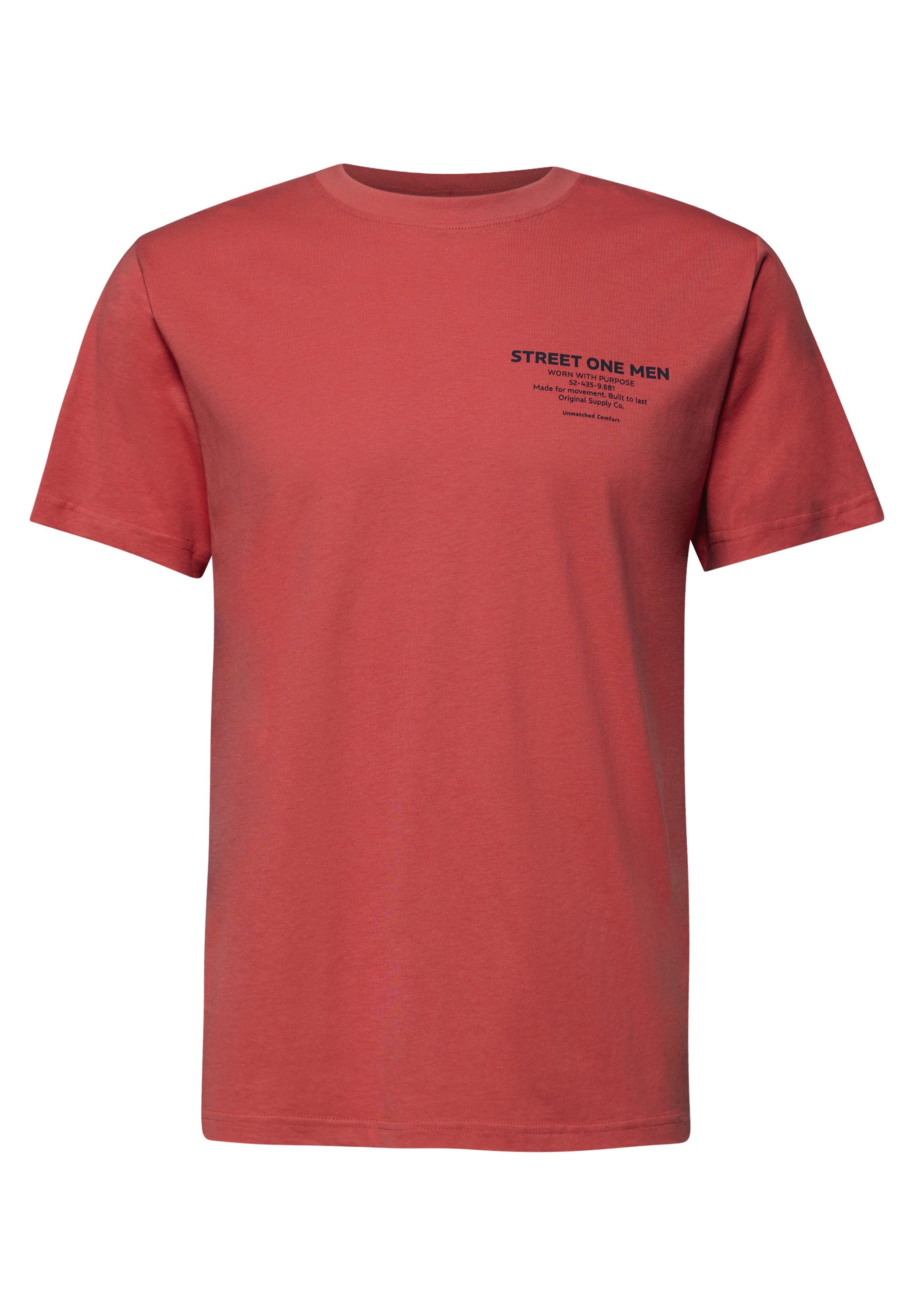 STREET ONE MEN T-Shirt aus reiner Baumwolle günstig online kaufen