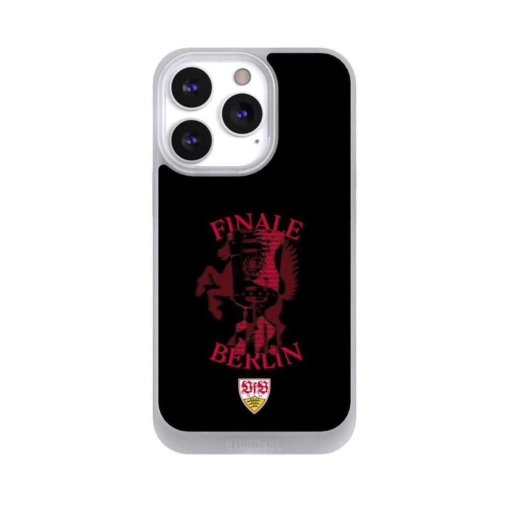 NIVOCASE Handyhülle VfB Stuttgart DFB Pokalfinale 2026 Offizielles Lizenzprodukt, Apple iPhone 13 Pro Handyhülle Hülle NIVOpure Case Frozen