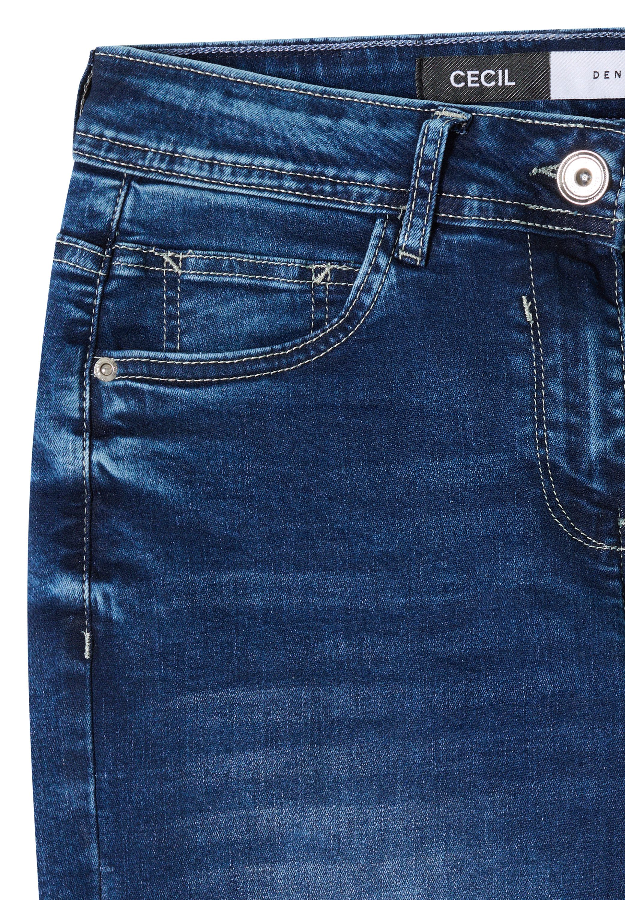 CECIL Slim-fit-Jeans High Waist