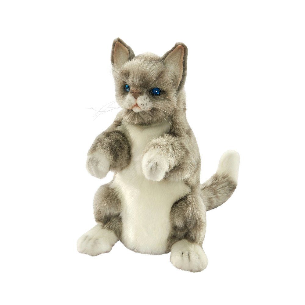 Kuscheltier Hansa Creation - Kuscheltier - Handpuppe Katze grau