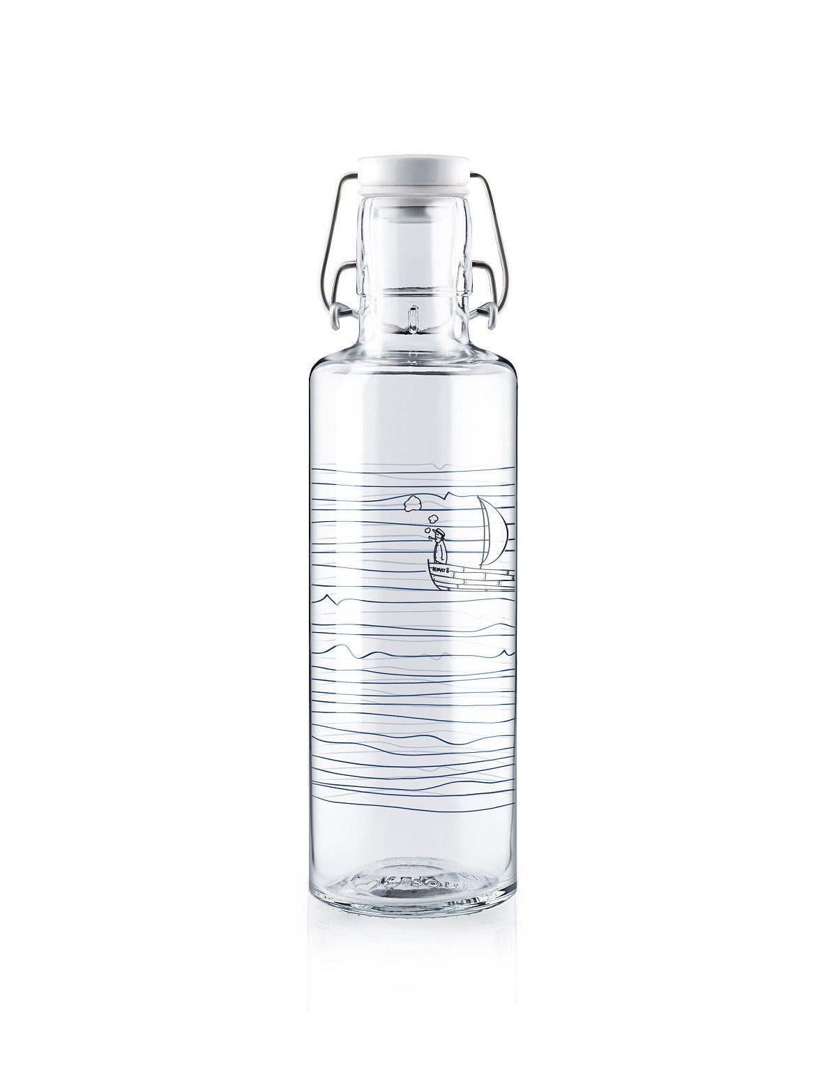 soulbottles Trinkflasche heimat wasser Glas (Glasflasche, Keramikdeckel, Edelstahlbügel) 600ml