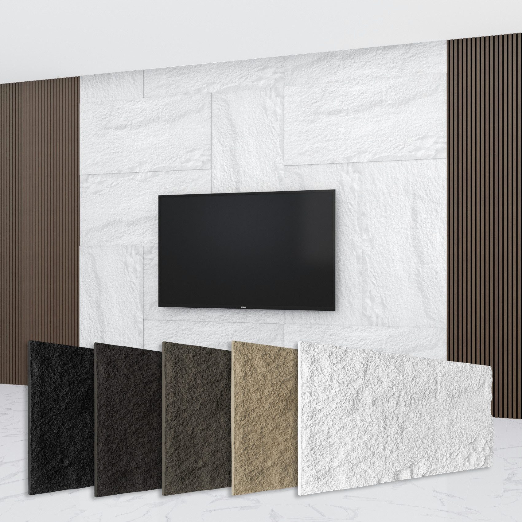 Hexim Wandpaneel, (Steinoptik Felsen Platten 120x60cm günstig online kaufen