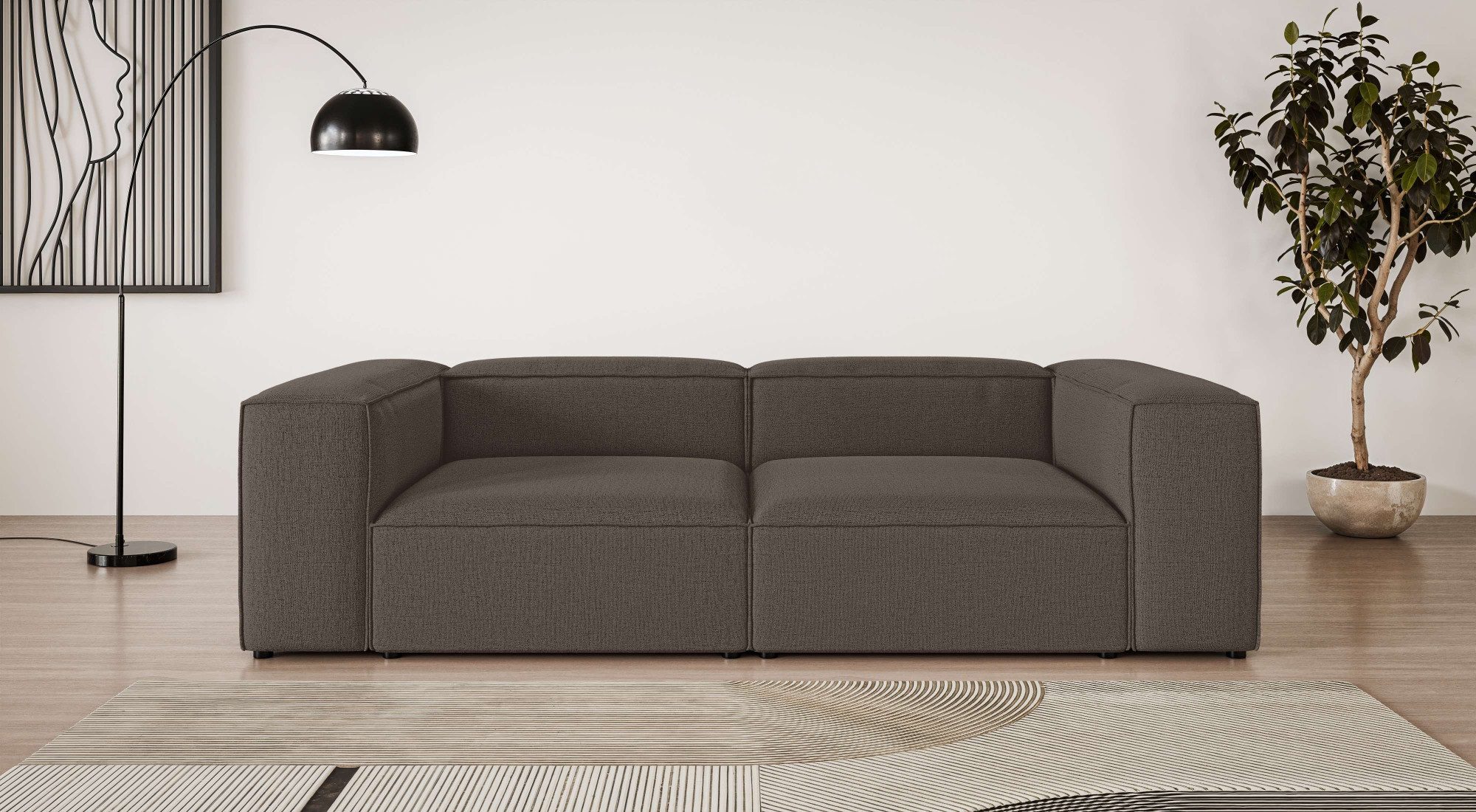 OTTO home Big-Sofa XL HAILY Modularsofa extra tief, Sitztiefe 100 cm, als Modul oder separat verwendbar, für individuelle Zusammenstellung