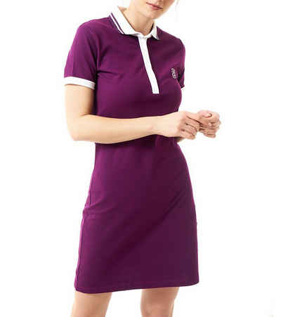 Jimmy Sanders Minikleid JIMMY SANDERS Damen Polo-Kleid Mini-Kleid Delanna Golf-Kleid Violett/Weiß