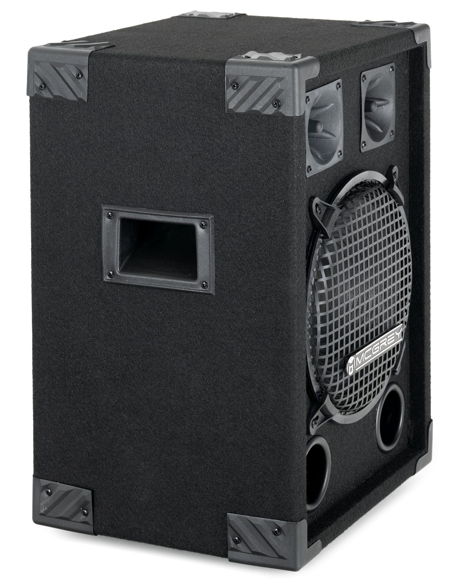 System Party-Lautsprecher und (10 W, Box 200 25cm (N/A, PA McGrey 2-Wege DJ-1022 DJ Subwoofer zwei Piezo-Hochtönern) zoll)