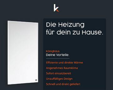 Könighaus Infrarotstrahler Infrarot Heizung 1200 W,Doppelter Überhitzungsschutz,Smart Thermostat, 1200 W, Energiesparend, Heizstrahler, Heizung, Heizgerät Badezimmer