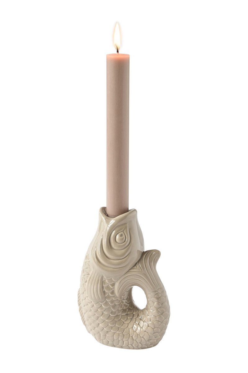 Giftcompany Kerzenhalter Monsieur Carafon Kerzenhalter Fisch S sandstone 16 günstig online kaufen