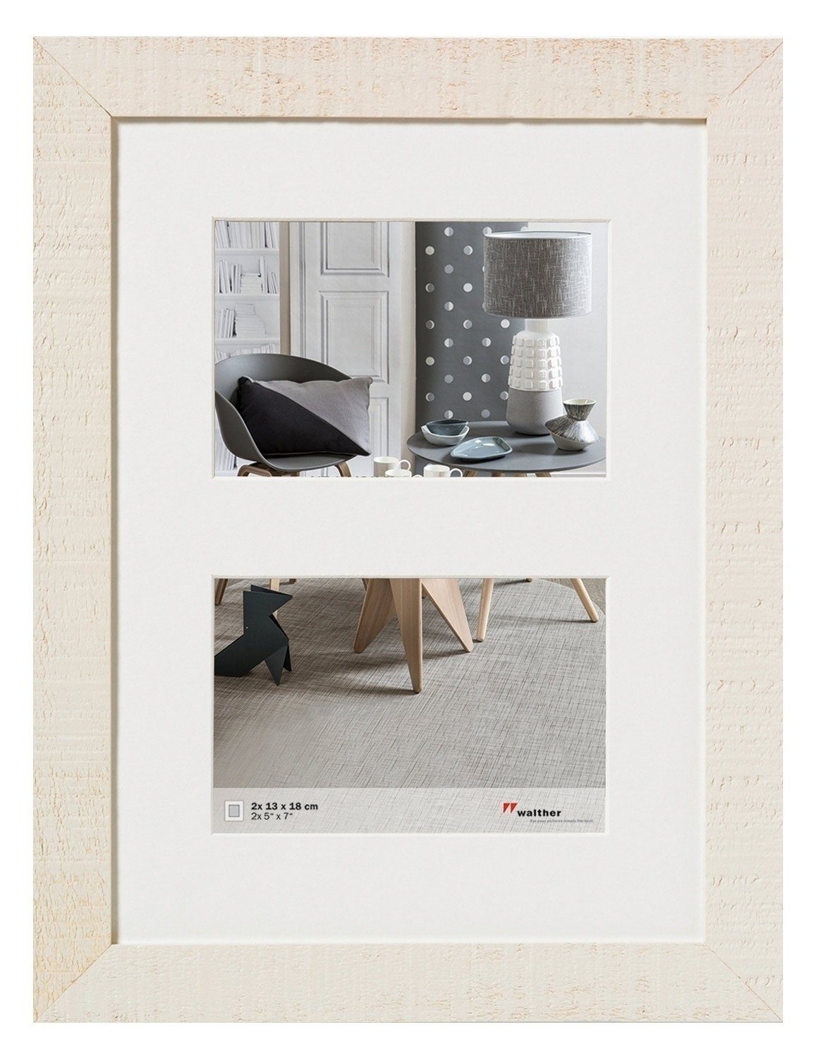 Walther Design Bilderrahmen HOME, Holz, Creme, 10 x 15 cm, (1 St)
