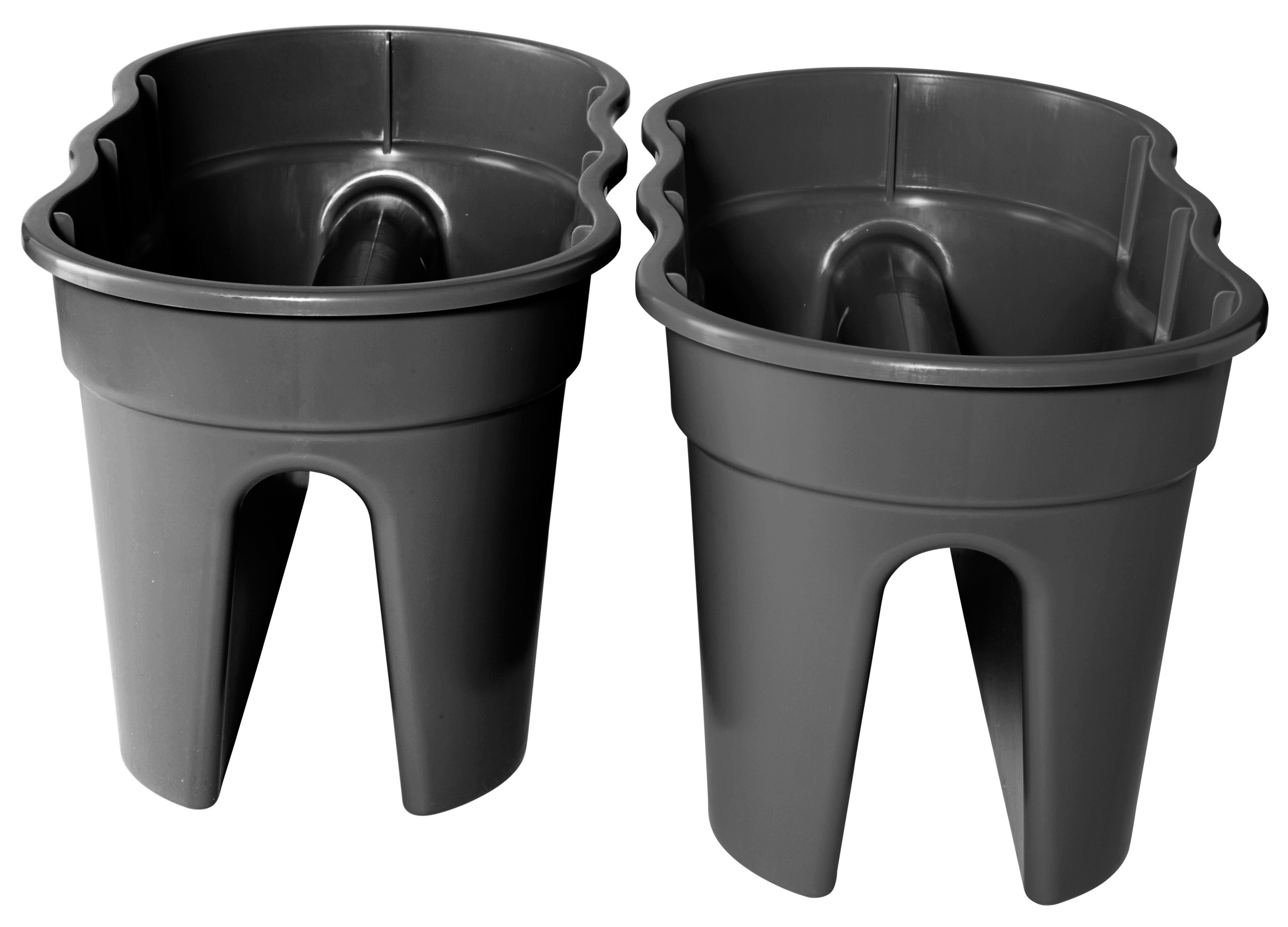 KHW Balkonkasten Flowerclip XXL (Set, 2 St), BxTxH: 57,5x27,7x27 cm – Bild 4 von 5