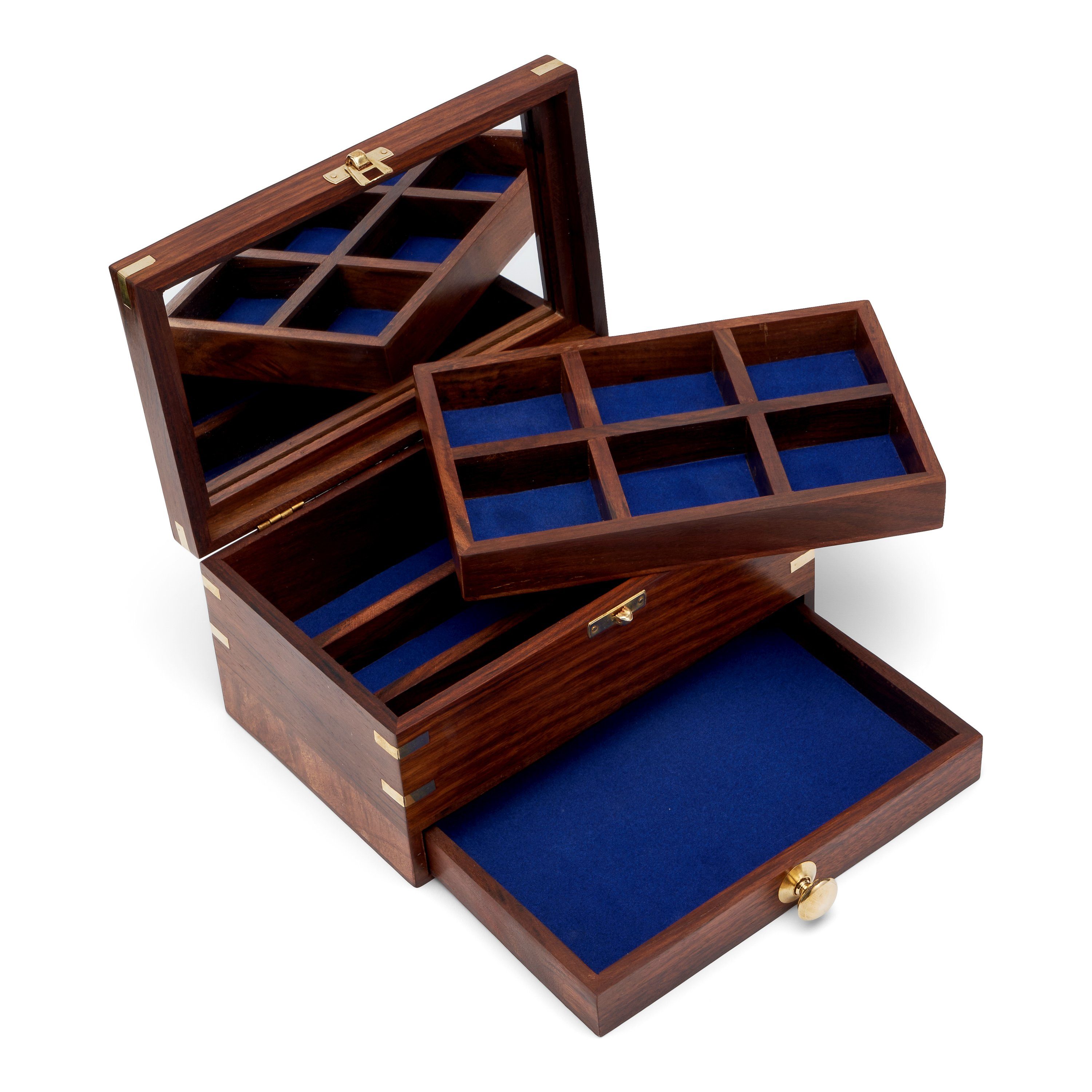 NKlaus Aufbewahrungsbox Maritim Schmuck Schatulle 22x14x12cm aus Holz und M günstig online kaufen