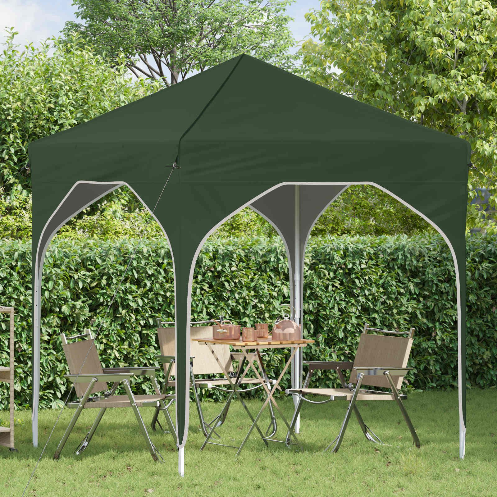 vidaXL Partyzelt Pop-up Partyzelt 194 x 194 x 245 cm Grün