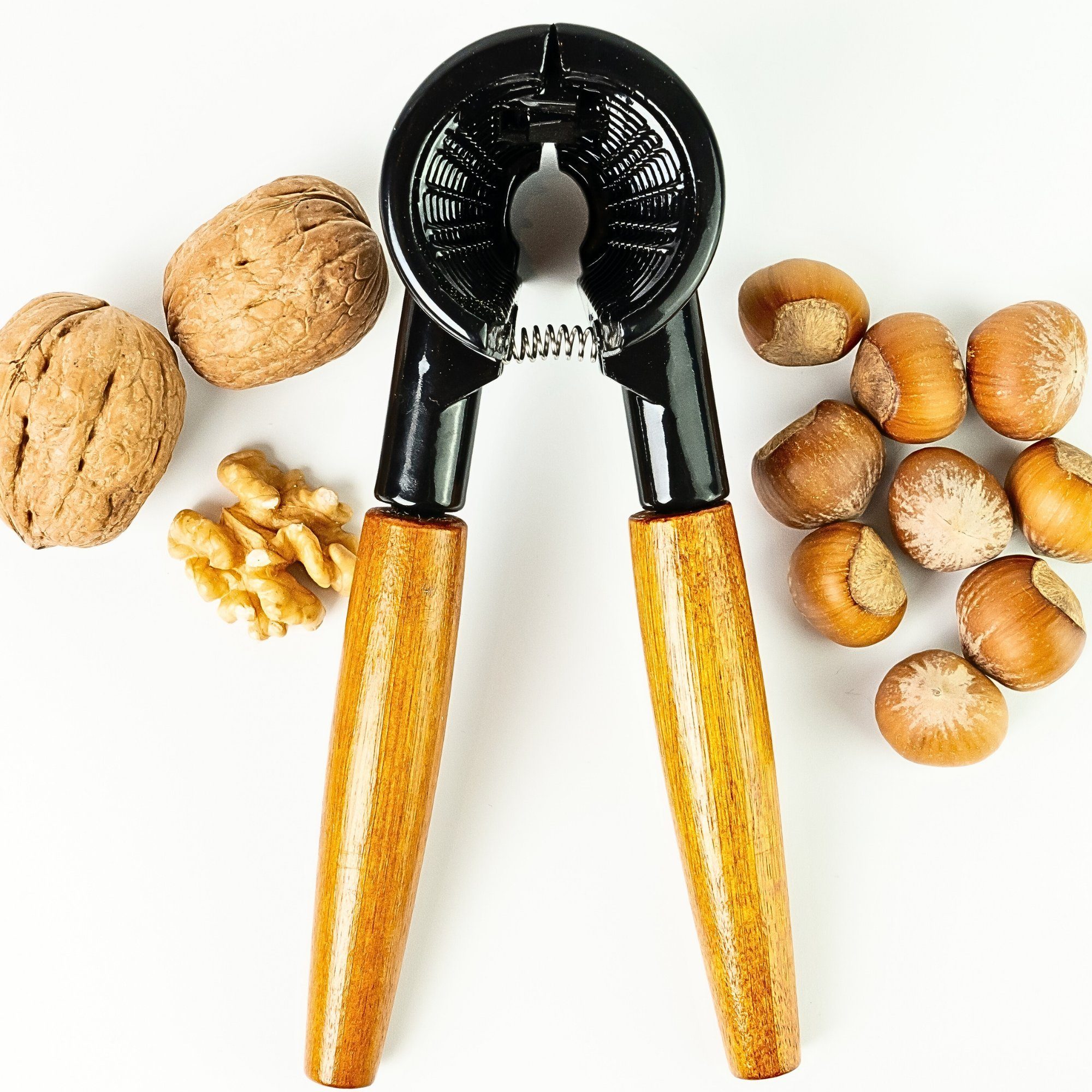 Nussknacker Basic edeler Holzgriff - Für Walnüsse, Haselnüsse, Paranüsse
