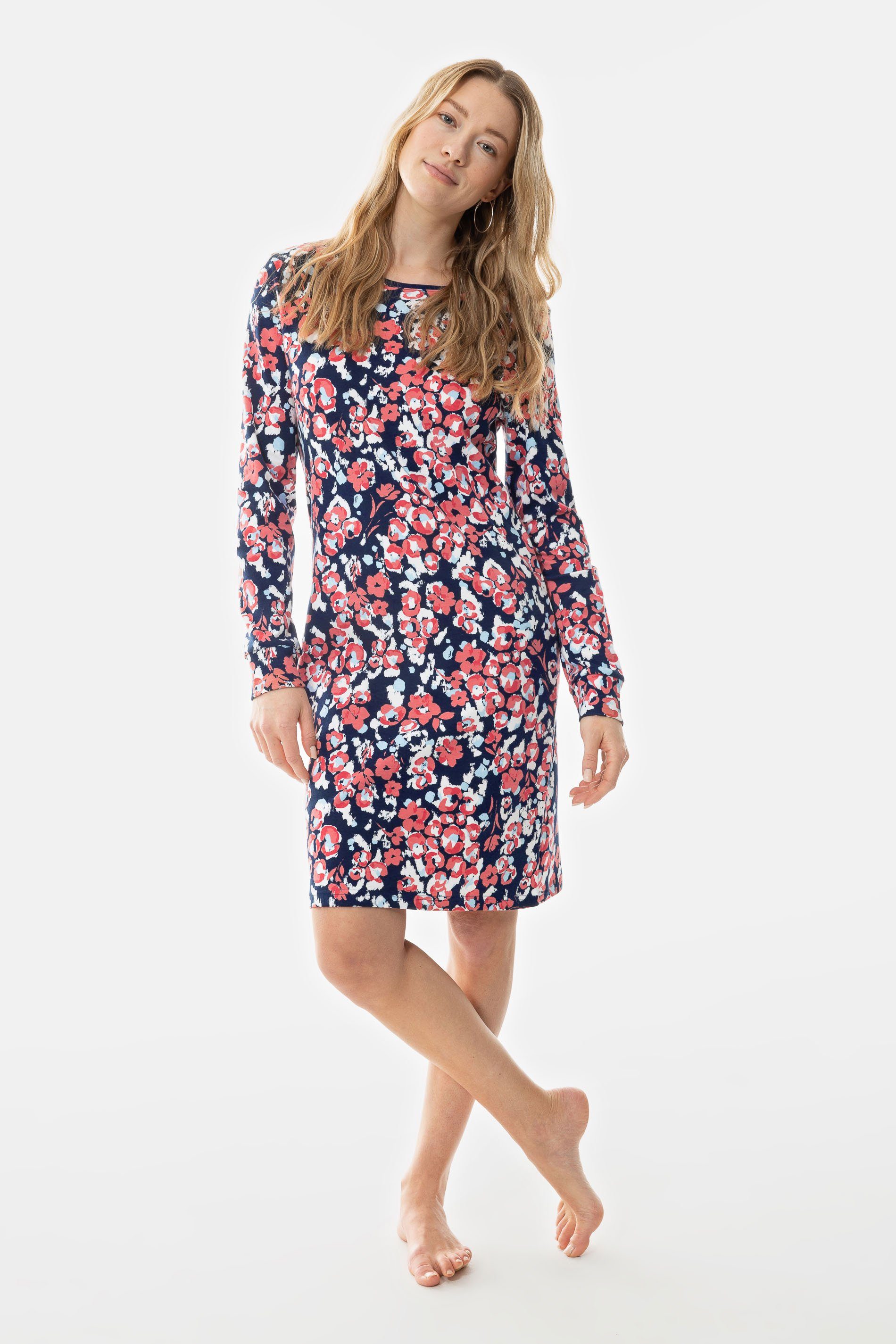 Mey Nachthemd Mey Damen Nachthemd Serie Talisa Floraler Print (1-tlg) Feminines Nachthemd, Gemustert, Interlock, Baumwolle