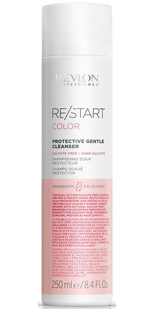 REVLON PROFESSIONAL Haarshampoo RE/START COLOR PROTECTIVE GENTLE CLEANSER, Verstärkt die Leuchtkraft und pflegt strapaziertes, coloriertes Haar.