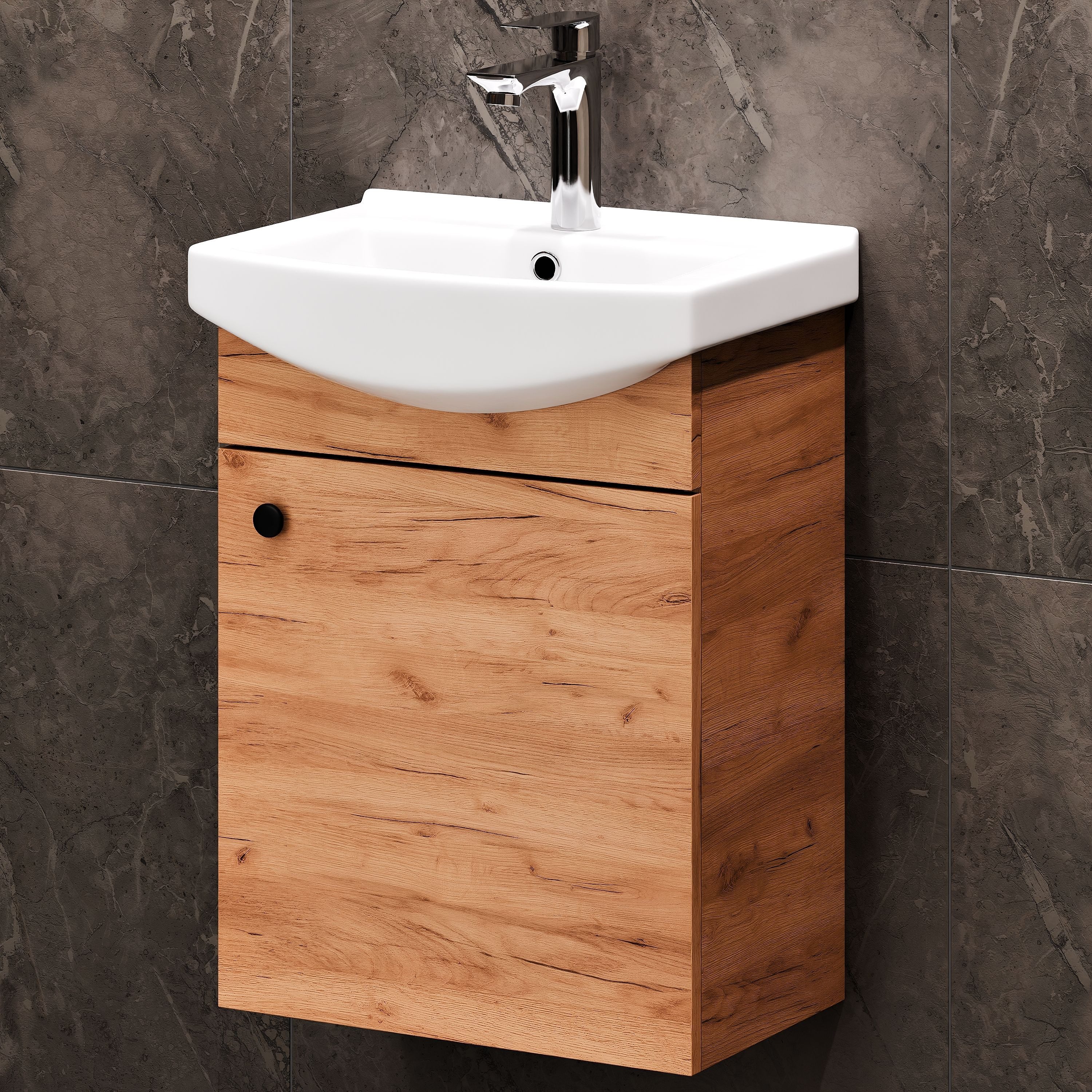 Planetmöbel Waschtisch Waschtischunterschrank 45 cm (Gold günstig online kaufen