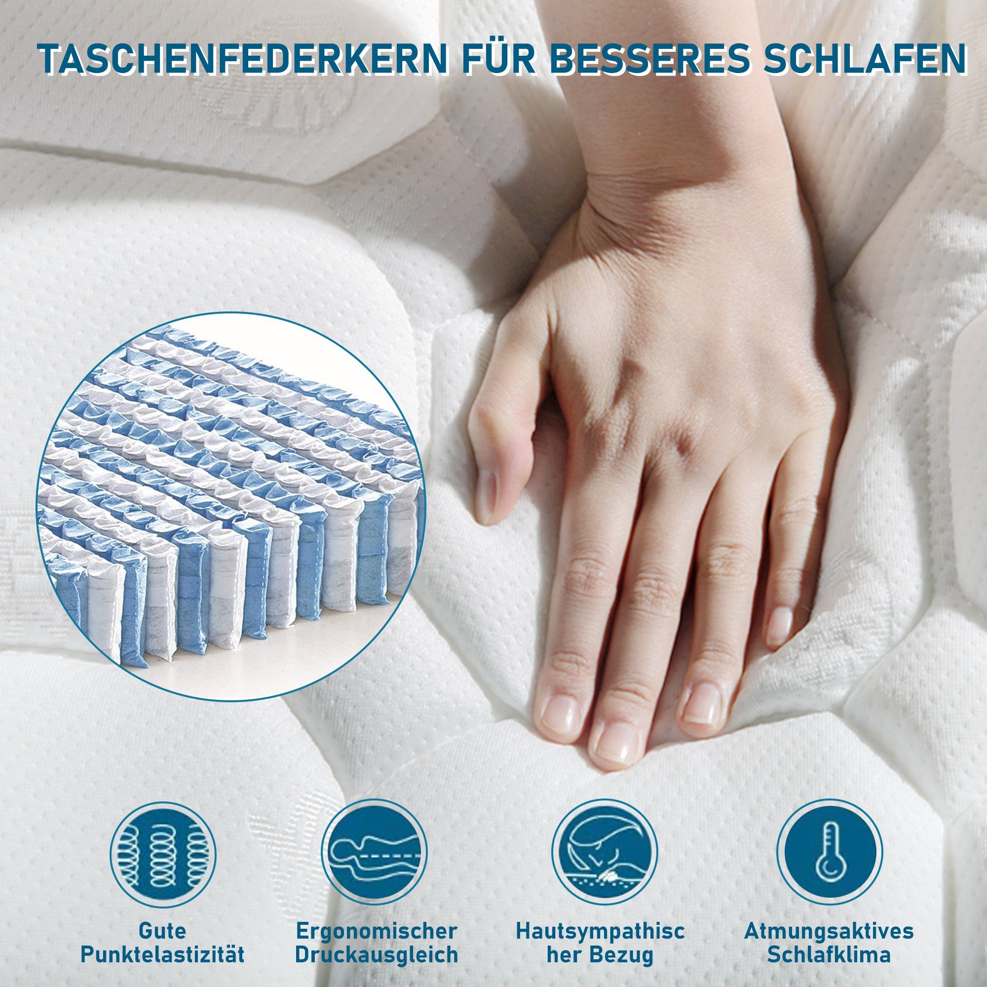Federkernmatratze, Flieks, 25 cm hoch, (7 günstig online kaufen