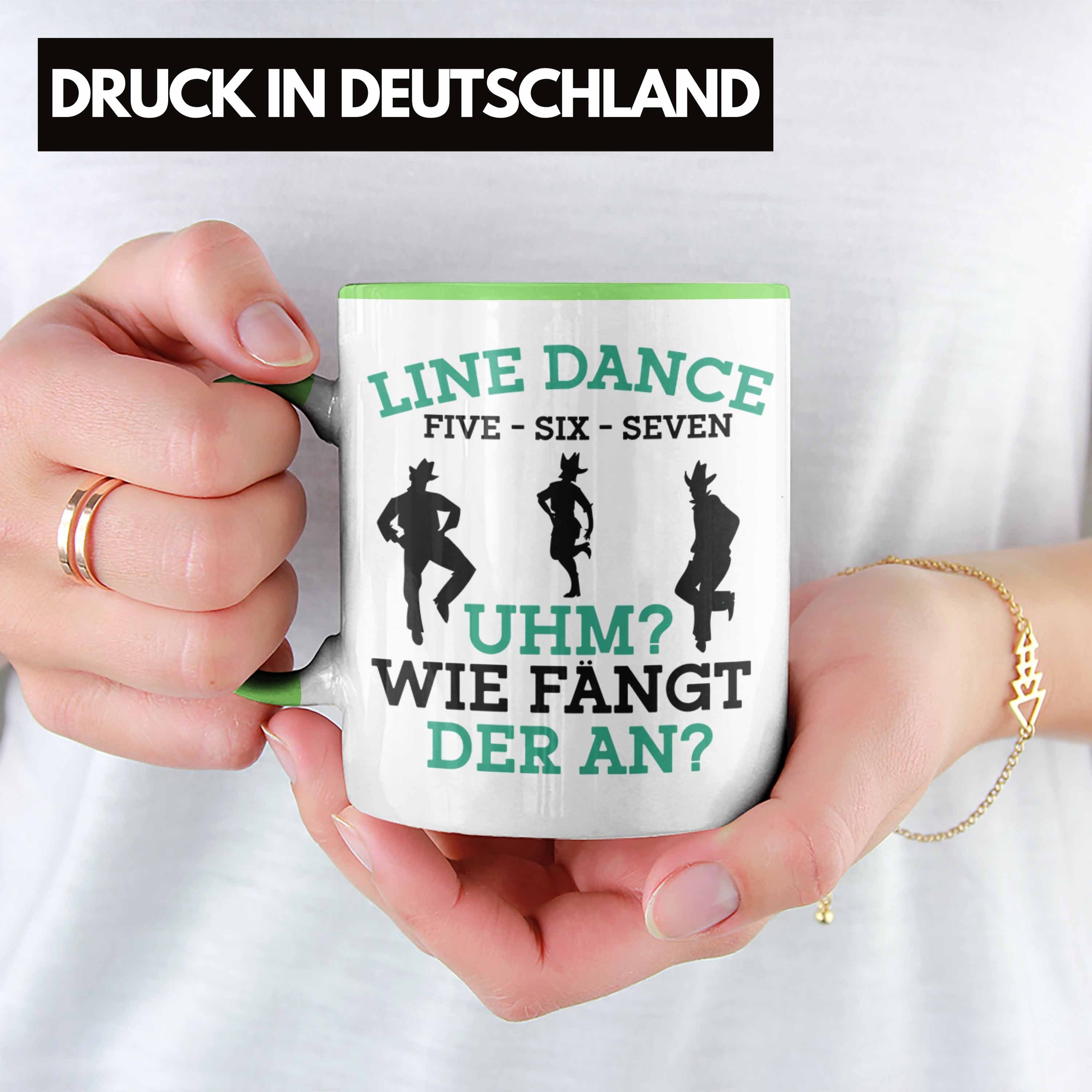 Trendation Tasse Lustige Line Tasse Enthusiasten Geschenk Line Dance für - Tolles Grün Dance