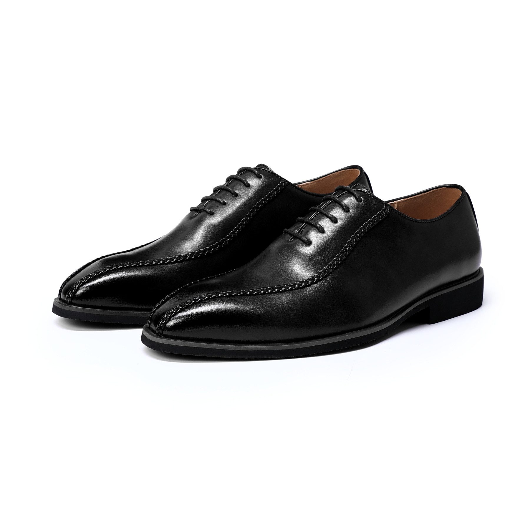 Allthemen Schnürschuh Herren Business-Schnürschuhe Elegant mit Edler Flechtnaht