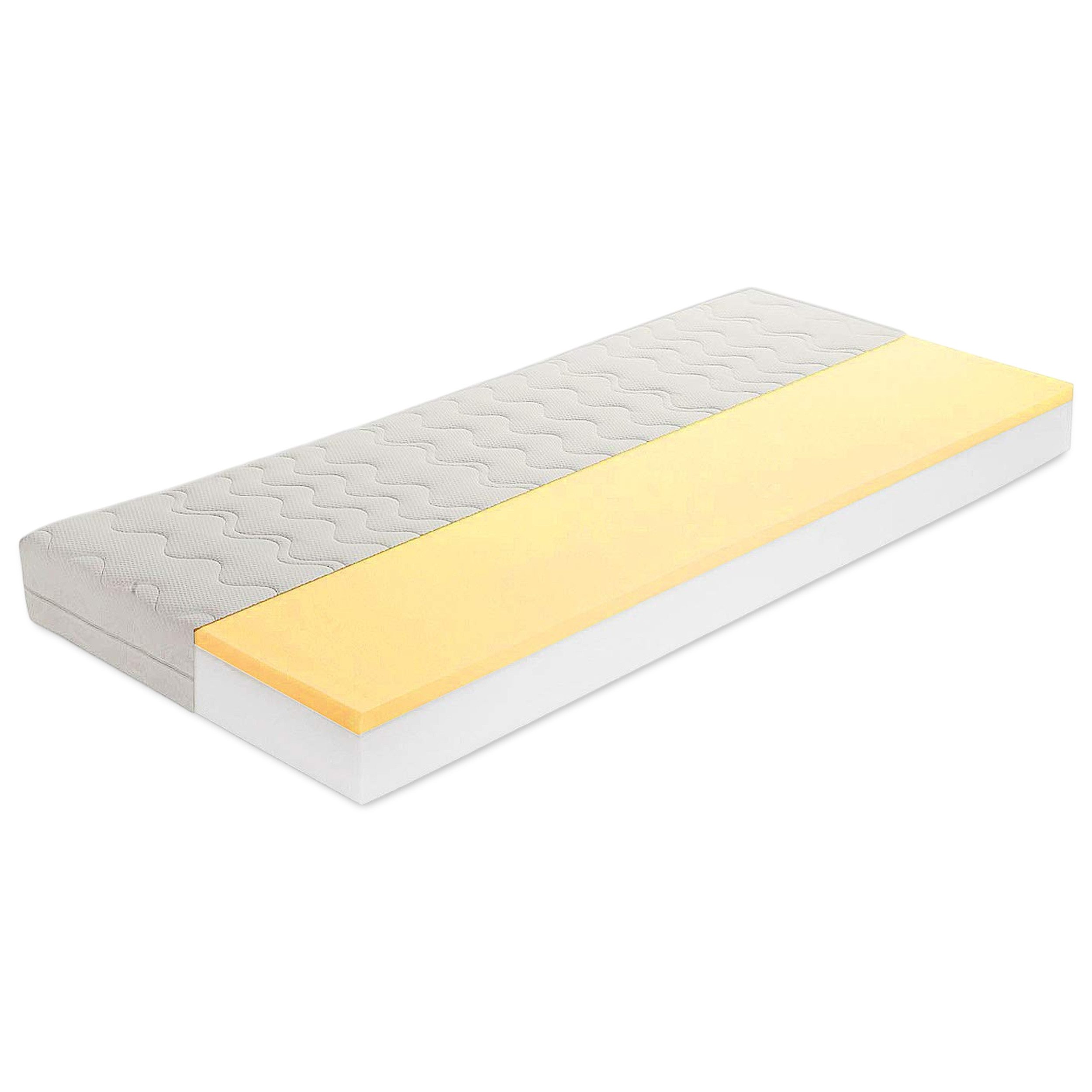 Visco-Matratze Visco-Schaummatratze 90x160 cm, mittelfest für Kinder- & Reisebett, Best for Home, 14 cm hoch, (Kindermatratze), Ergonomische Unterstützung, Viscoschaumkern