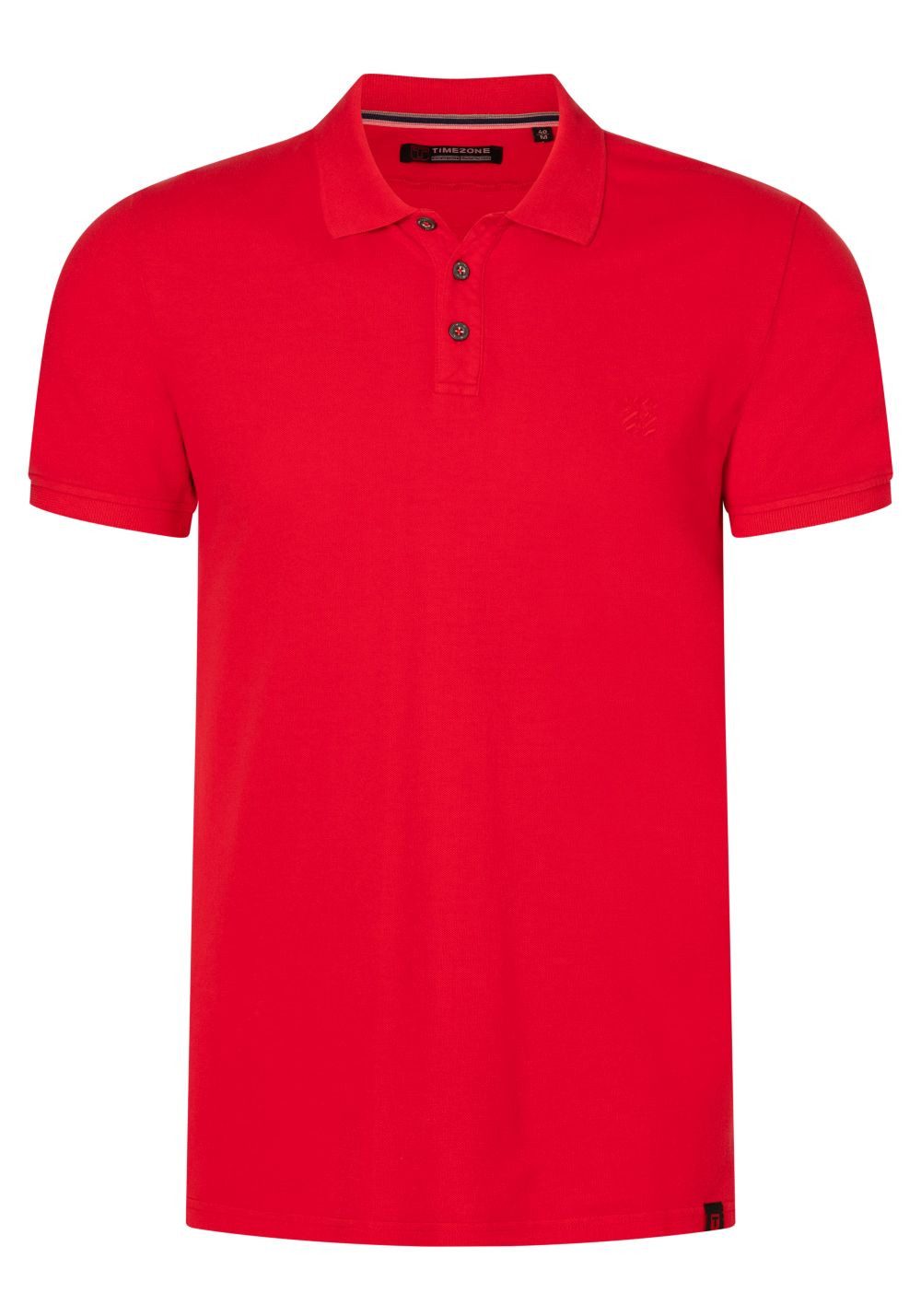 TIMEZONE Poloshirt GARMENT DYE POLOSHIRT (1-tlg) aus 100% Baumwolle