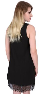 Sarcia.eu Minikleid Schwarzes Minikleid mit Details aus Spitze Sommerkleid elegant L