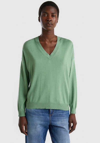 United Colors of Benetton V-Ausschnitt-Pullover