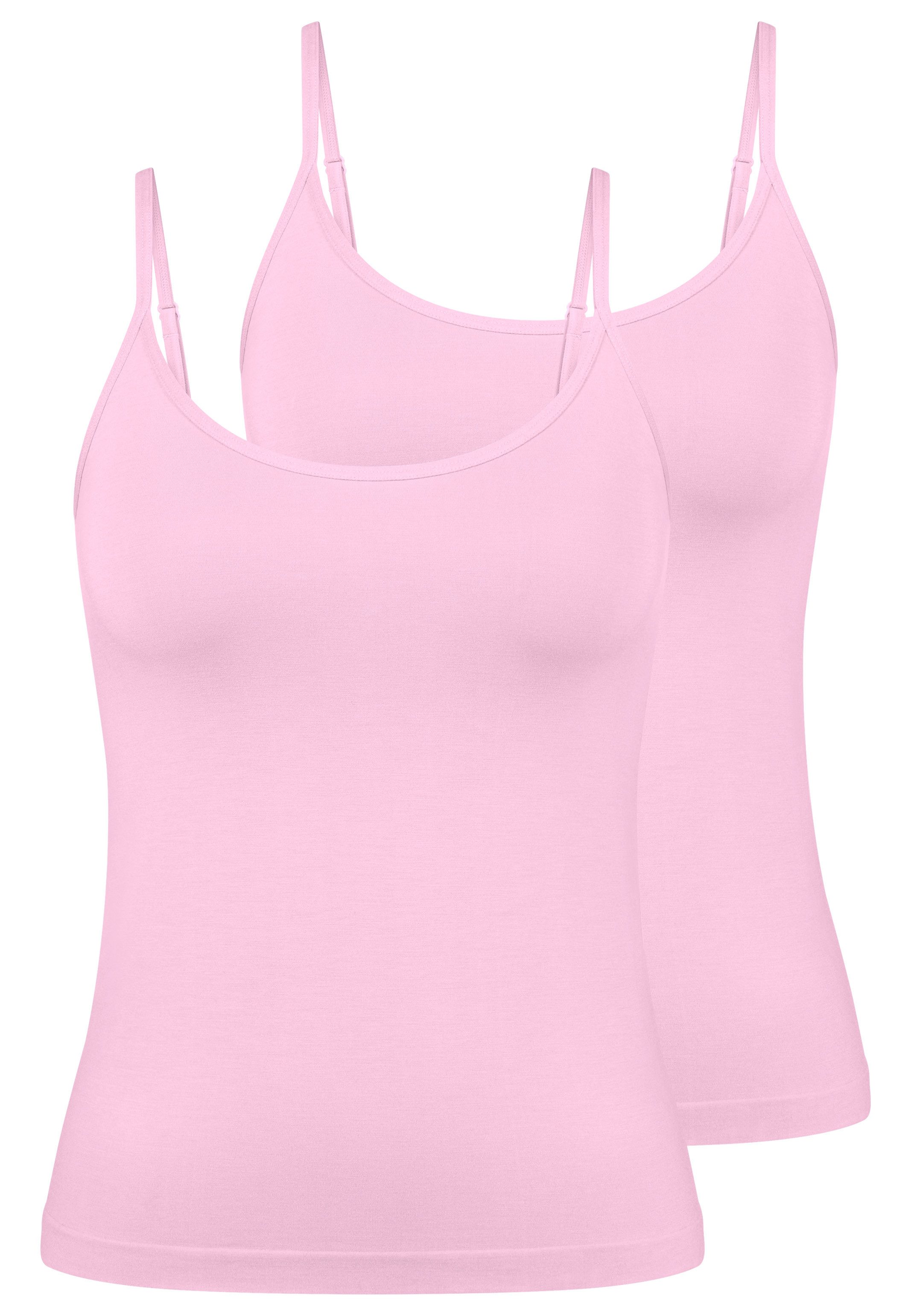 sloggi Unterhemd 2er Pack GO Sense (Spar-Set, 2-St) Spaghetti Top - Nahtlos - Modern-puristisches Design für jeden Anlass