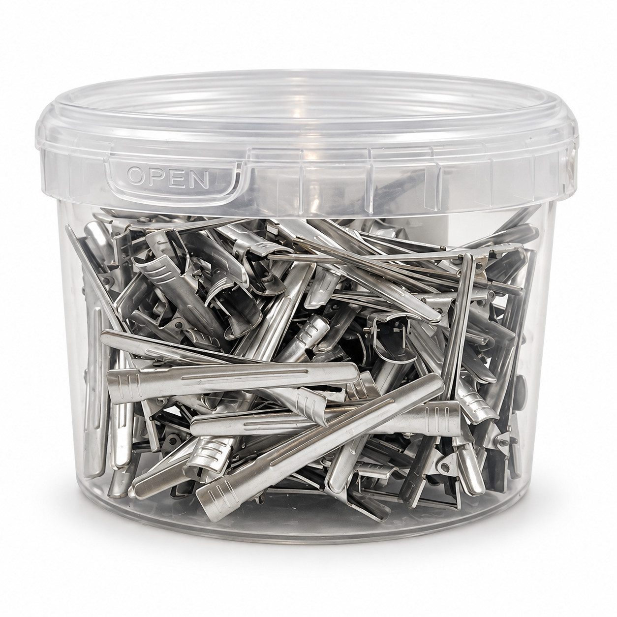 Ahsen Professional Haarspange AP - Aluminium Haarclips Silber – Friseur Haarklammern 5cm & 9cm