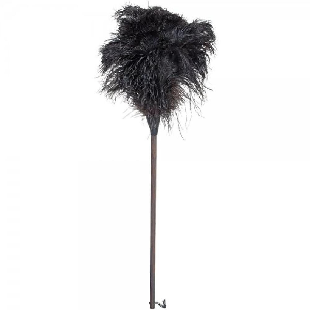 Bürstenhaus Redecker Reinigungsbürste Bürstenhaus Straußenwedel mit schwarzem Griff (80cm)
