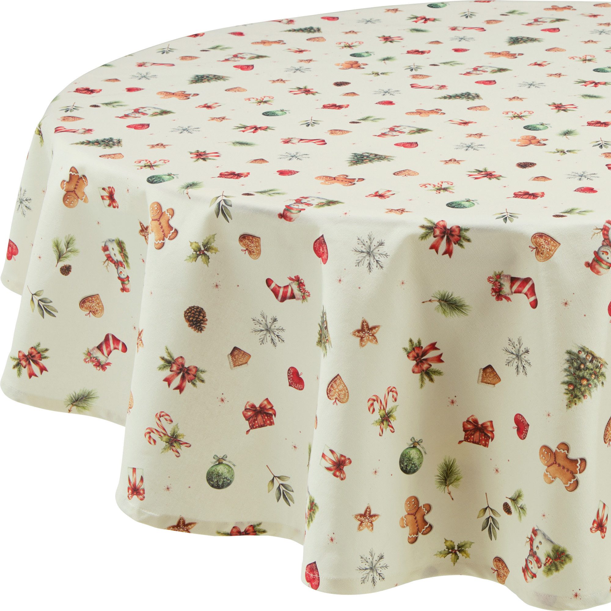 Erwin Müller Tischdecke Tischdecke "Noel", Baumwolle Motiv