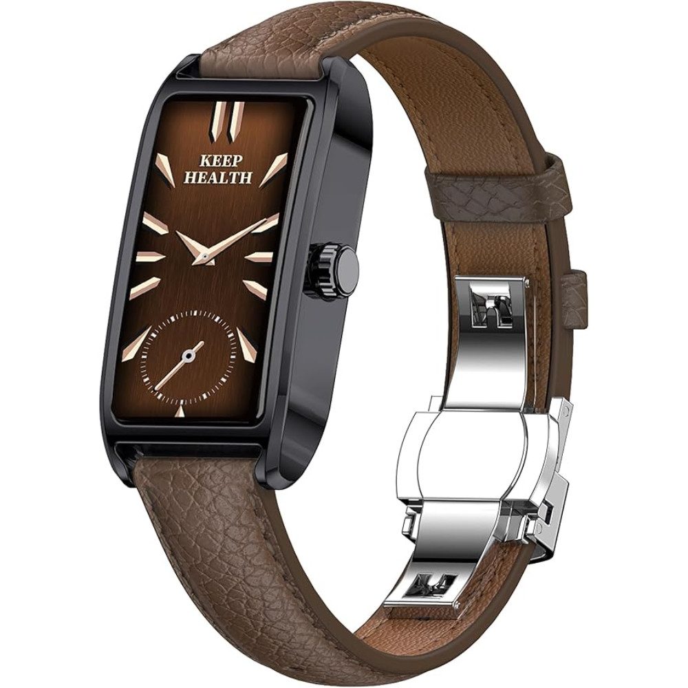 findtime Damen's Elegant Fitnesstracker IP68 Wasserdicht Sportuhr Smartwatch (1,13 Zoll, Android iOS), 1-tlg., mit Schrittzähler Schlafanalyse Menstruationszyklus Pulsuhr Damenuhr