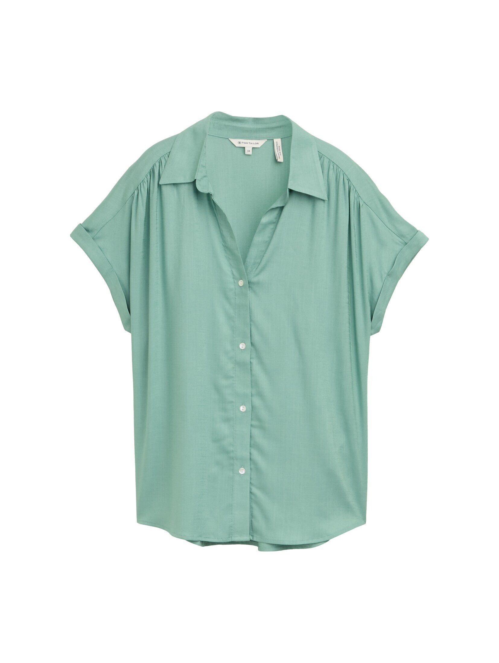 TOM TAILOR Kurzarmbluse Loose Fit Bluse günstig online kaufen
