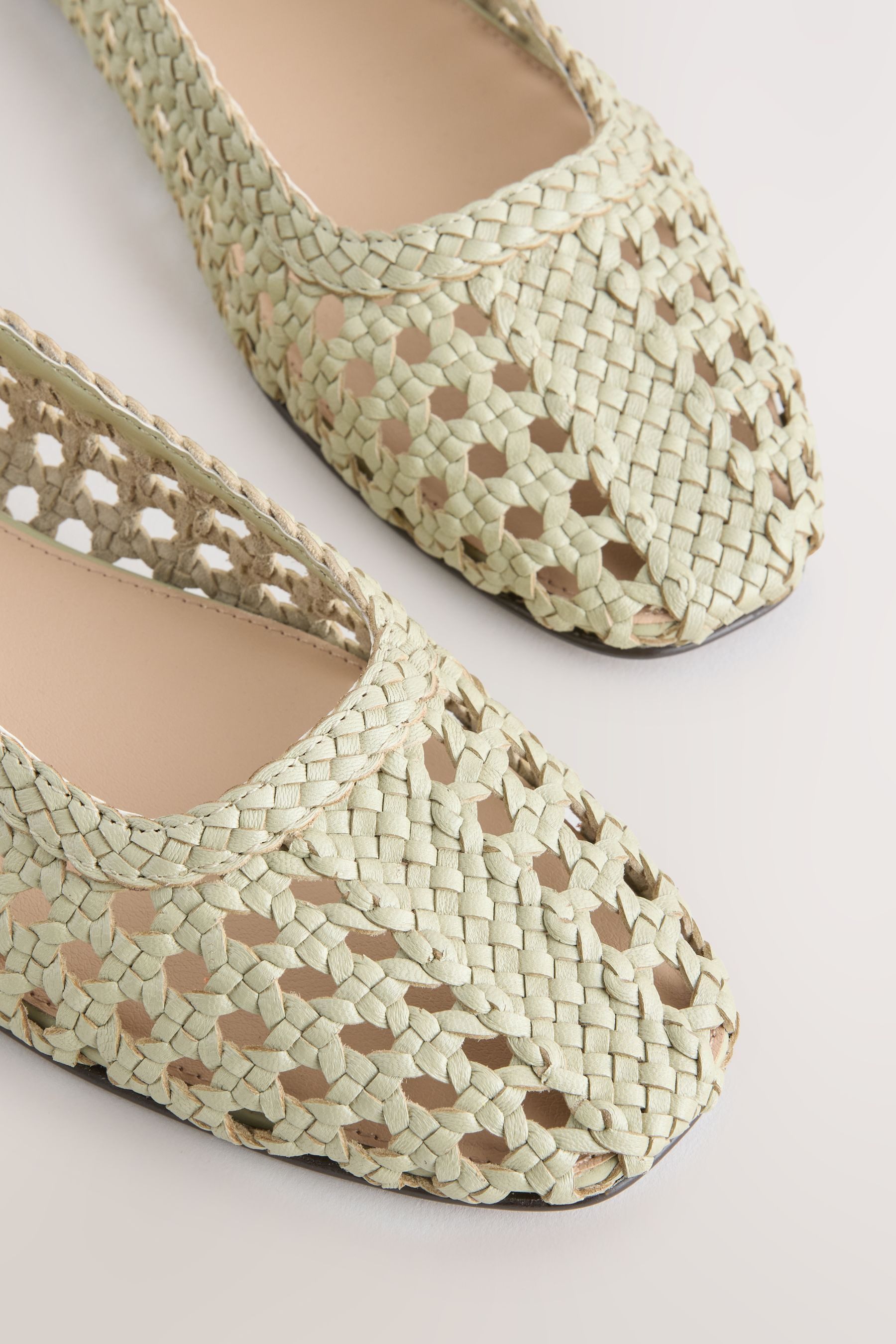 Next Forever Comfort® Schuhe aus geflochtenem Leder Ballerina (1-tlg)