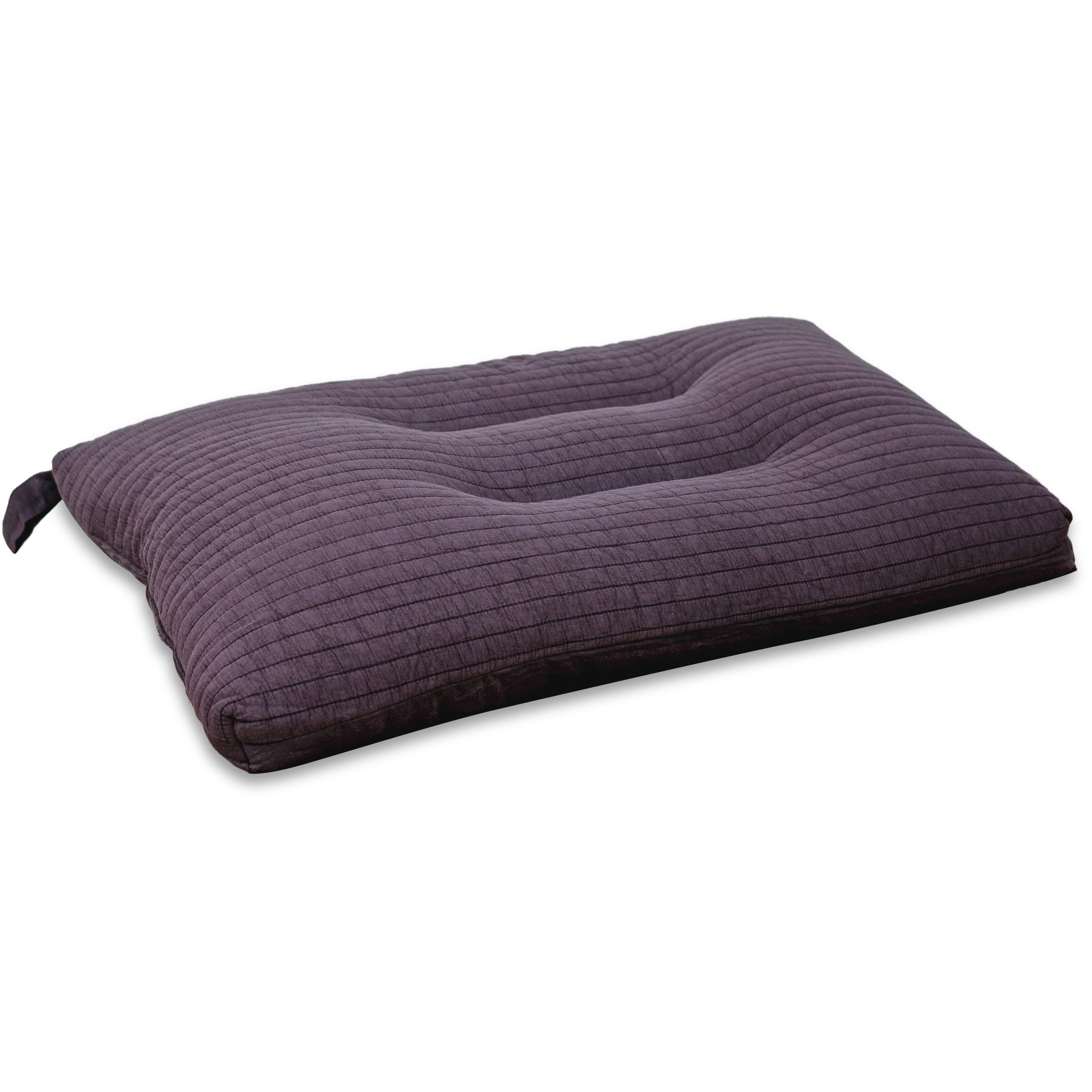 Vitabo Nackenkissen Vitabo Kopfkissen für Bett und Sofa, Weiches Schlafkissen und Dekokissen mit ergonomischer Form, Reisekissen mit Baumwollbezug, 65x40 cm