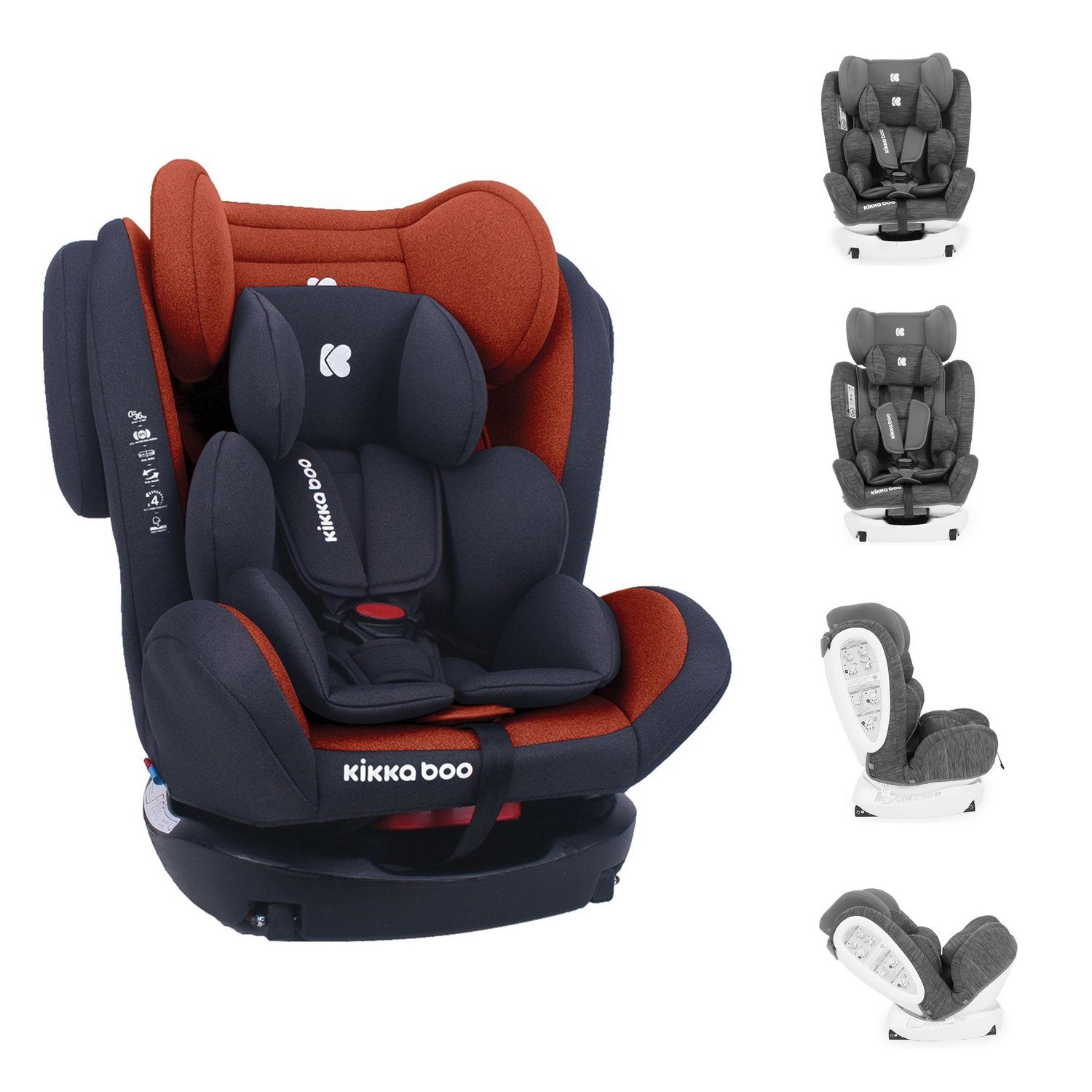 Kikkaboo Autokindersitz »Kindersitz 4 Fix Double Isofix«, bis: 36 kg, SPS  Gruppe 0+/1/2/3 (0-36kg) verstellbar online kaufen | OTTO