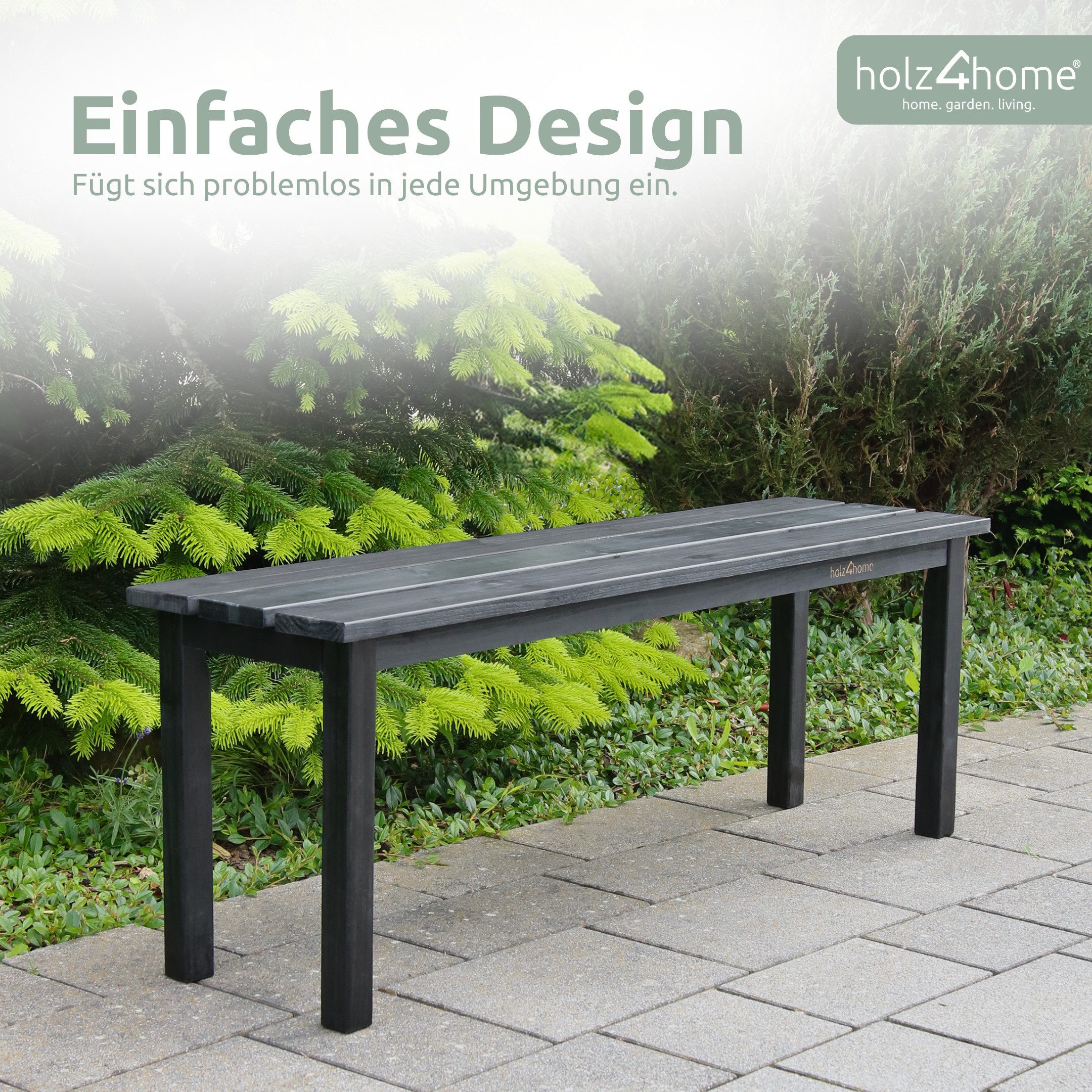 holz4home® Gartenbank Kleine Sitzbank aus Holz günstig online kaufen