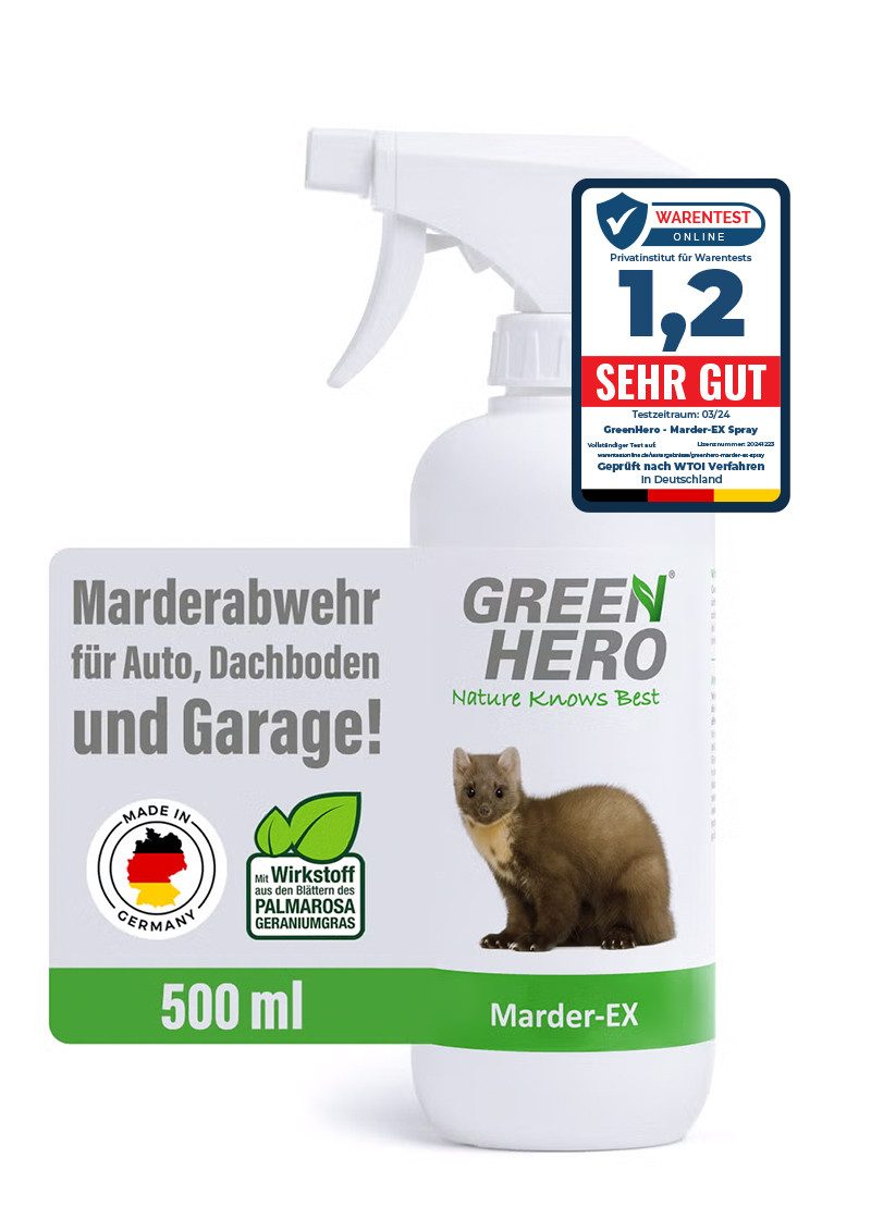 GreenHero Marderspray Marder-EX Marderabwehr, 500 ml