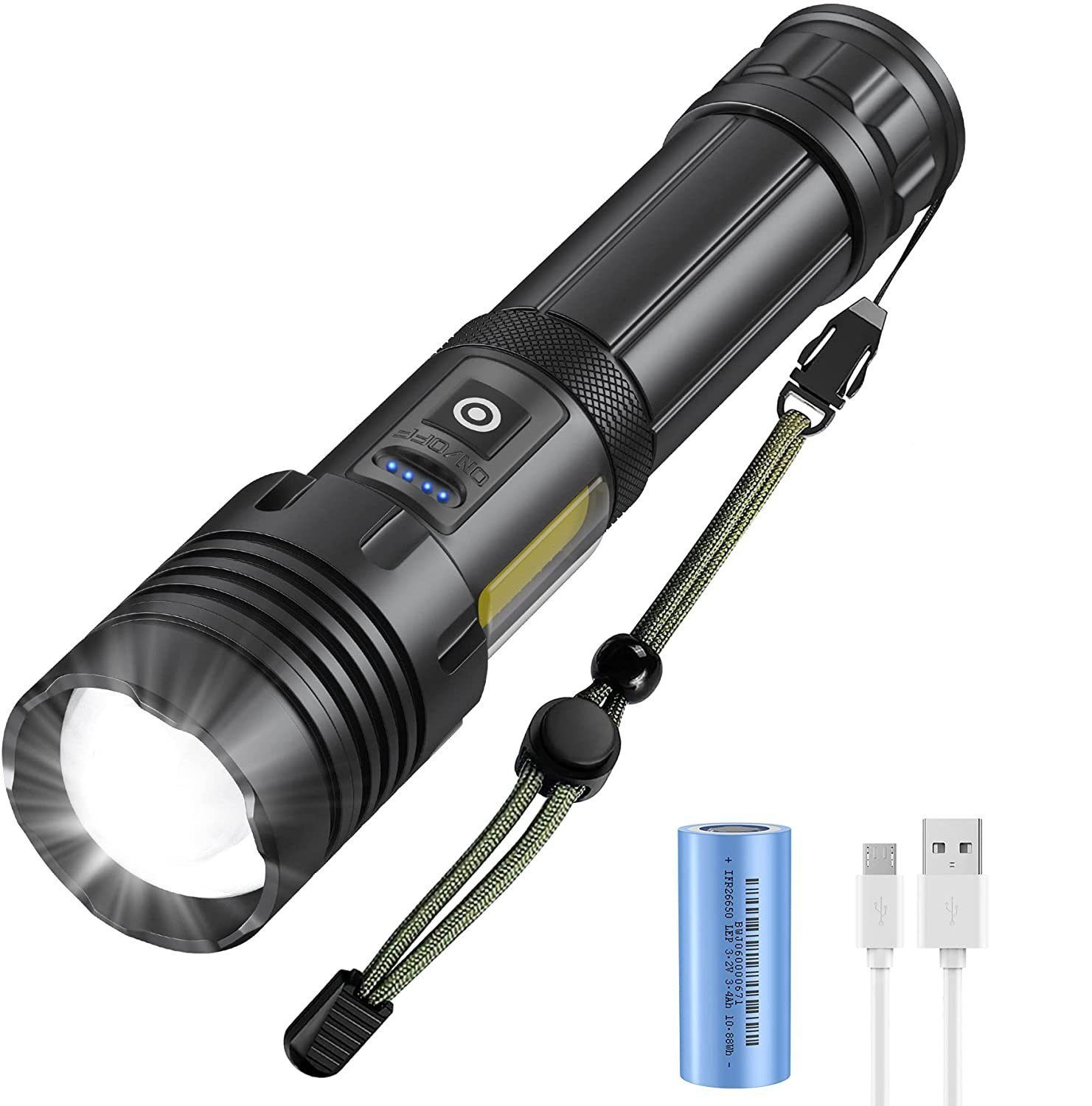 Dsen LED Taschenlampe »Wasserdichte LED Flashlight,2000 Lumen Extrem Hell  Taschenlampen«