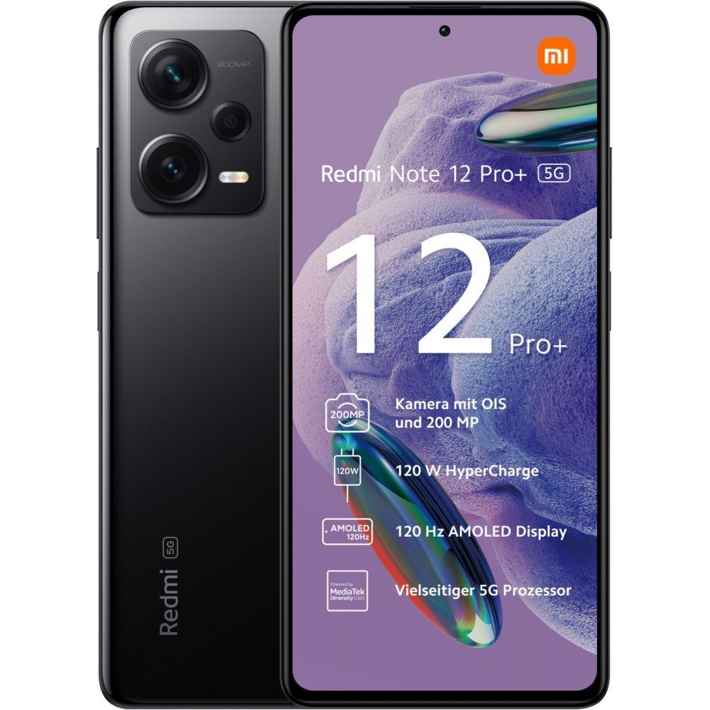 Xiaomi Redmi Note 12 Pro+ 5G 256 GB / 8 GB - Smartphone - midnight black Smartphone (6,7 Zoll)