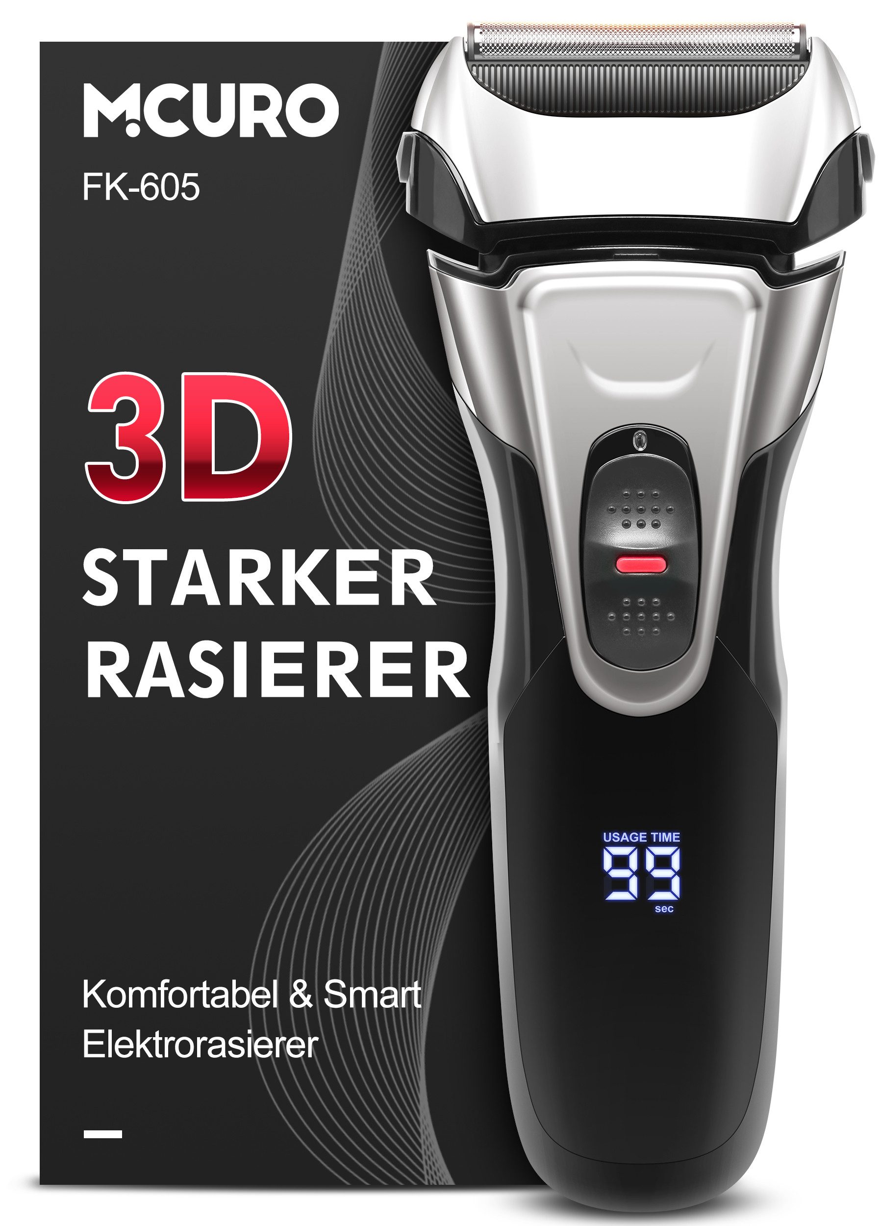 Elektrorasierer Travel Shaver, Kabelloser Bartschneider für Herren