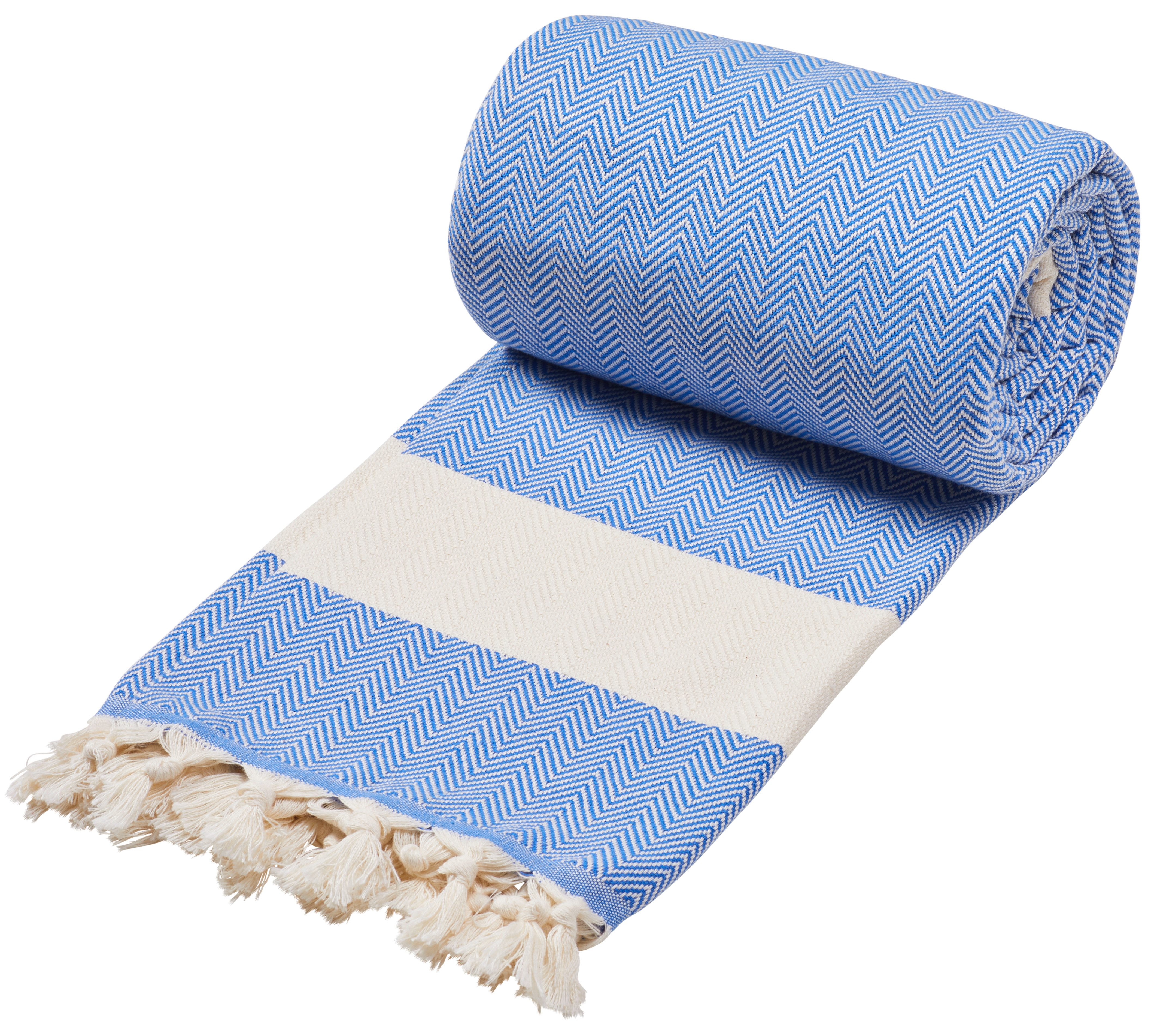 Sowel Hamamtuch 240x200 cm, 100% Baumwolle, Strandtuch, Fouta